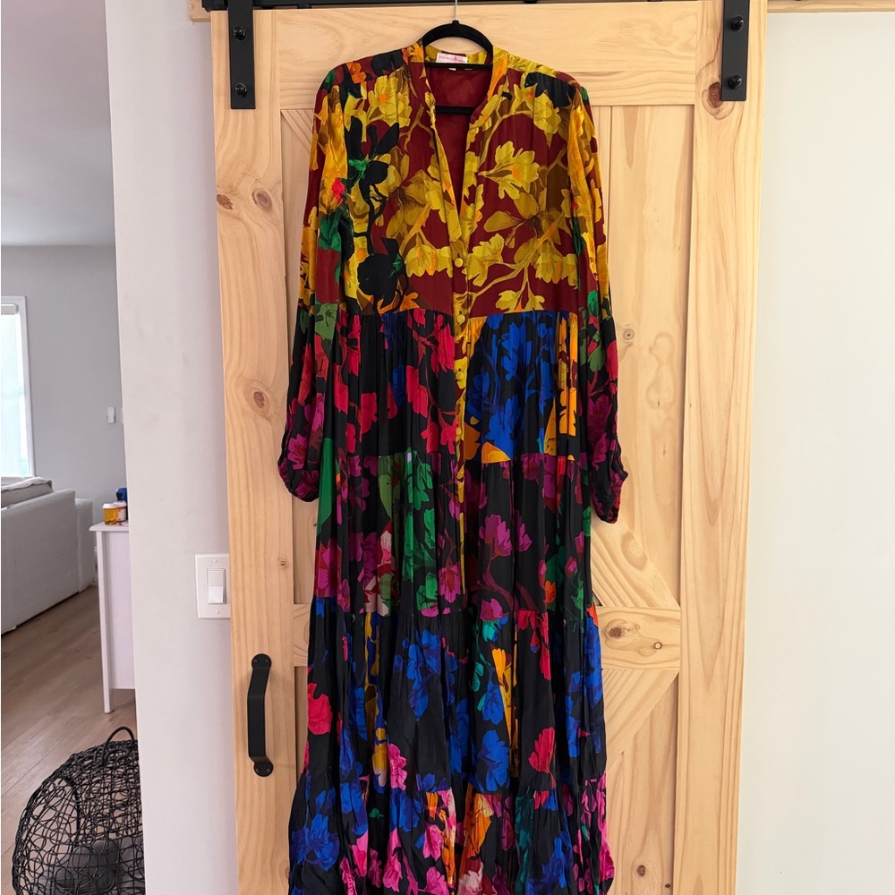 Vibrant Floral Maxi Dress - Picture 3 of 5